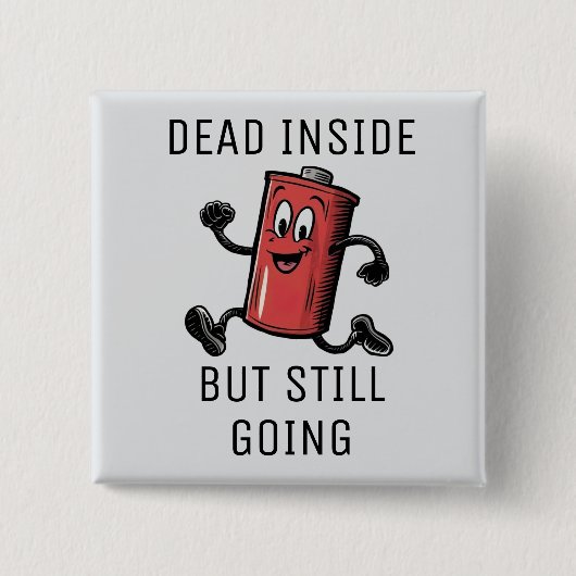 Funny Running Battery Button (Vorderseite)