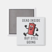 Funny Running Battery Magnet (Vorderseite/Rückseite)