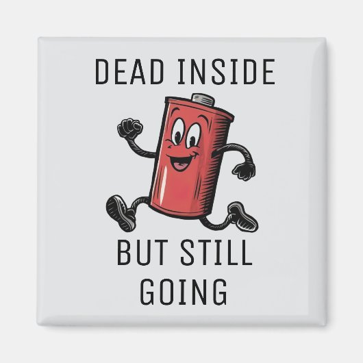 Funny Running Battery Magnet (Vorne)