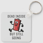 Funny Running Battery Schlüsselanhänger (Rückseite)