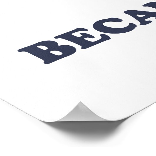 Funny Running Because Murder Is Wrong Retro Poster (Ecke)