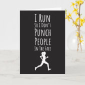 Funny Running Card Runner Fitness Joggen Marathon Karte (Gelbe Blume)