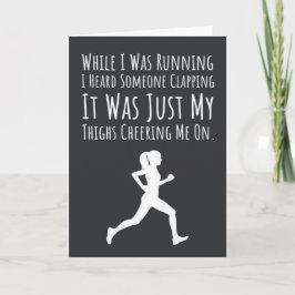 Funny Running Cards Cross Country Runner Sports XC Karte