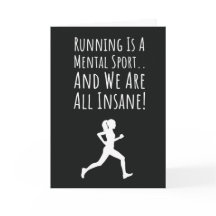 Funny Running Cards Marathon Cross Country Runner