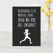 Funny Running Cards Marathon Cross Country Runner Karte (Gelbe Blume)