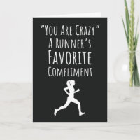 Funny Running Cards Runner Race Marathon Joggen