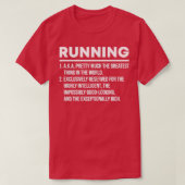 Funny Running Definition Marathon Runner Geschenke T-Shirt (Design vorne)