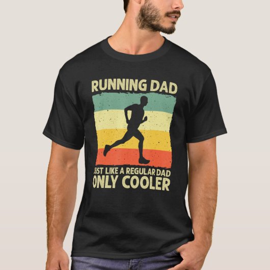 Funny Running for Men Vater Marathon Runner Coach T-Shirt (Vorderseite)