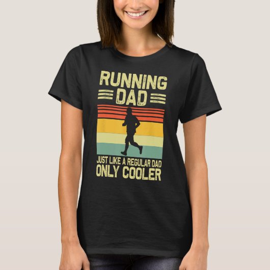 Funny Running for Men Vater Marathon Runner Coach T-Shirt (Vorderseite)