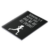 Funny Running Geschenke für ihren Spaß Frauen Runn Notizblock (Linke Seite)