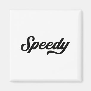 Funny Running Geschenke Speedy , Uni-Erwachsene, B Magnet