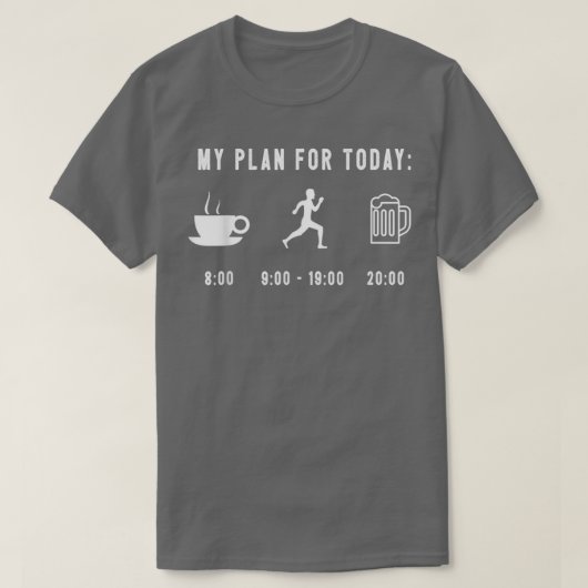 Funny Running Graphic Marathon Runner Jogger Desig T-Shirt (Design vorne)