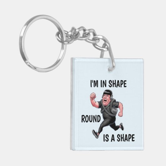 Funny Running Man Schlüsselanhänger (Vorderseite links)