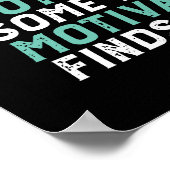 Funny Running Motivation zu laufen gejagt von Bäre Poster (Ecke)