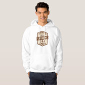 Funny "Running on Caffeine & Chaos" Quote Hoodie (Vorne ganz)