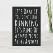Funny Running Ornaments Runner Sports Athlete Karte (Vorderseite)