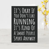 Funny Running Ornaments Runner Sports Athlete Karte (Gelbe Blume)