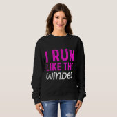Funny Running Quote Kampf Run Winded Runner Mar Sweatshirt (Vorne ganz)