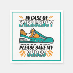 Funny Running Quote - Meine Schuhe Rett Serviette