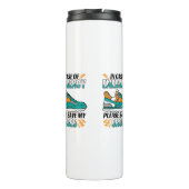 Funny Running Quote - Meine Schuhe Rett Thermosbecher (Rückseite)