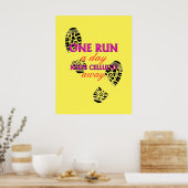 Funny Running Quote - Motivierend Fitness Poster (Küche)