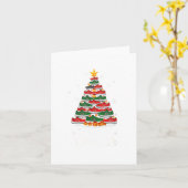 Funny Running Scute Ss Cute Sss Christmas Tree Lig Karte (Gelbe Blume)