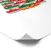 Funny Running Scute Ss Cute Sss Christmas Tree Lig Poster (Ecke)