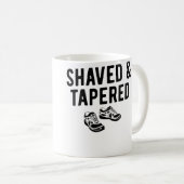 Funny Running Shaved Tapered Distance Runner Kaffeetasse (VorderseiteRechts)