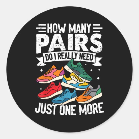 Funny Running Shirt For Men Women Runner Marathon Runder Aufkleber (Vorderseite)