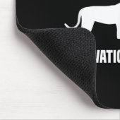 Funny Running Shirt Sport Runner Tiger Motivation Mousepad (Ecke)