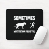 Funny Running Shirt Sport Runner Tiger Motivation Mousepad (Mit Mouse)