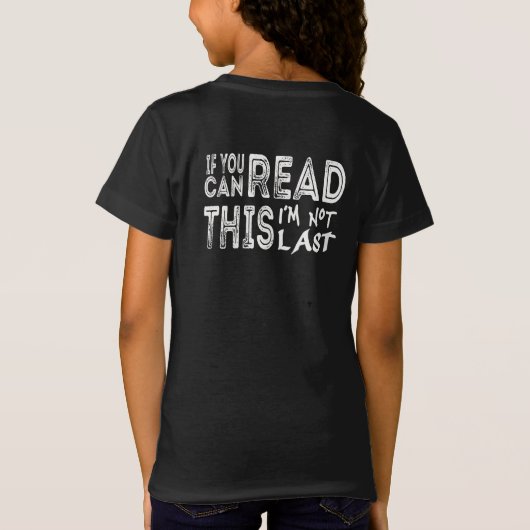 Funny Running Slow Runner - nicht zuletzt Zitat T-Shirt (Rückseite)