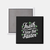 Funny Running St Patricks Day Irish Ich war ein We Magnet (Vorderseite/Rückseite)