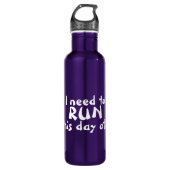 Funny Running Zitat Trinkflasche (Vorderseite)