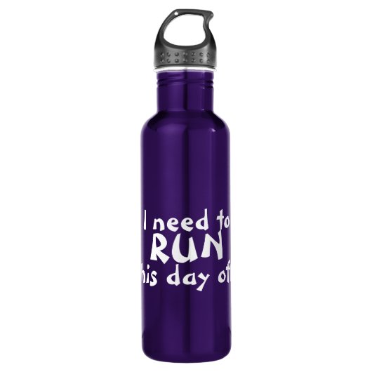Funny Running Zitat Trinkflasche (Vorderseite)
