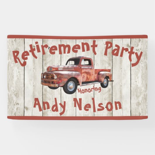Funny Russe Retirement Party Banner (Horizontal)