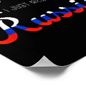 Funny Russia Summer Vacation Travel Souvenir Quote Poster (Ecke)