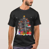 Funny Russian Blue Christmas Tree Pet Cat Lover Gi T-Shirt (Vorderseite)