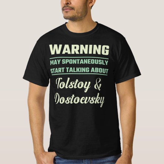 Funny Russian Literatury Lover T - Shirt (Vorderseite)
