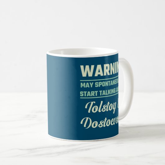 Funny Russian Literover Kaffeetasse (VorderseiteRechts)