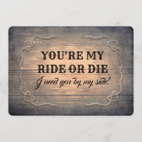 Funny Rustic Bridesmaid / Trauzeugin Vorschlag