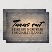 Funny Rustic Bridesmaid / Trauzeugin Vorschlag Einladung (Vorne/Hinten)