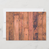 Funny Rustic Foto Wedding Save The Date (Rückseite)