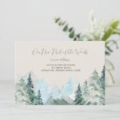 Funny Rustic Neck the Woods Moving Announcement Einladung (Stehend Vorderseite)