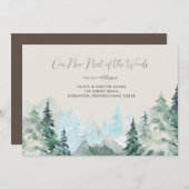 Funny Rustic Neck the Woods Moving Announcement Einladung (Vorne/Hinten)