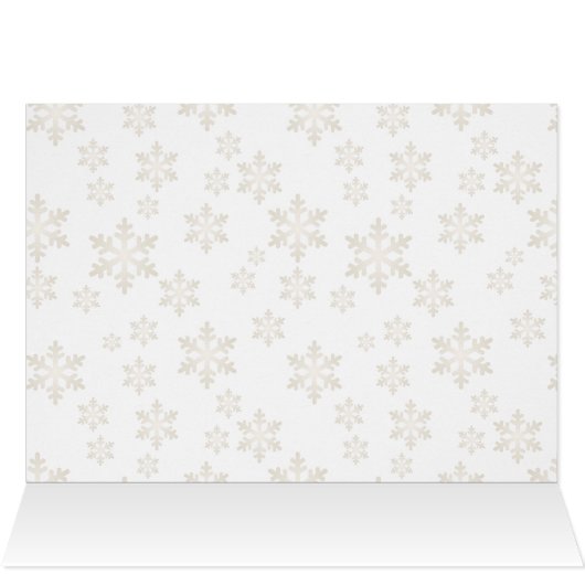 Funny Rustic Snowman and Rentier Weihnachtskarte (Innenansicht Horizontal (Oben))