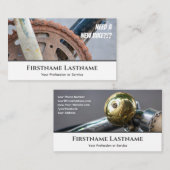 Funny rusty bicycle chain for Bicycle Repair Shops Visitenkarte (Vorne/Hinten)