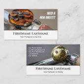 Funny rusty bike bell for Bicycle Repair Shops Visitenkarte (Vorne/Hinten)