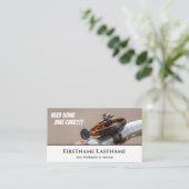 Funny rusty bike bell for Bicycle Repair Shops Visitenkarte (Stehend Vorderseite)