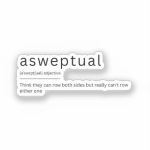 Funny Ruwing dictionary definition als Aufkleber